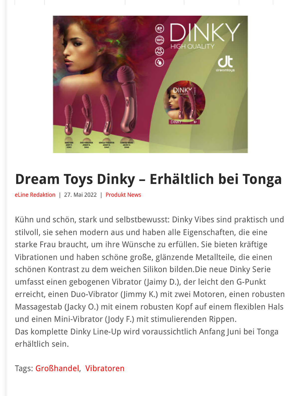 2022-05 eLine Online - Dream Toys Dinky